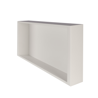 Valli Home - V-Box, Nicchia portaoggetti in Metallo smaltato color Grigio  Tortora KK81, Misura 30X30 P. 10 cm - V-BOX.MLLO.30X30.81