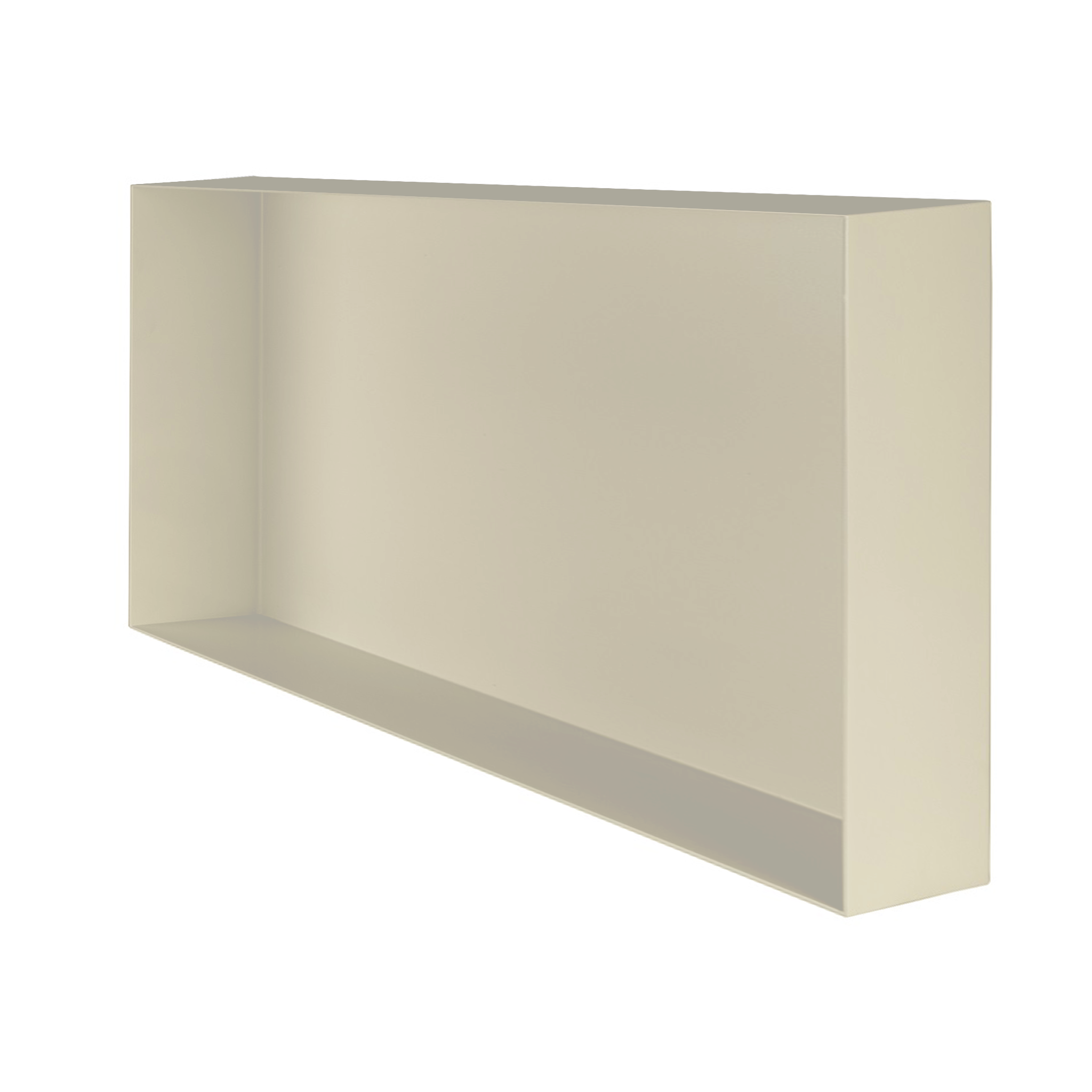 Valli Home – V-Box, Nicchia portaoggetti in Metallo smaltato color Grigio Chiarissimo KK62, Misura 30X60 P. 10 cm – V-BOX.MLLO.30X60.62