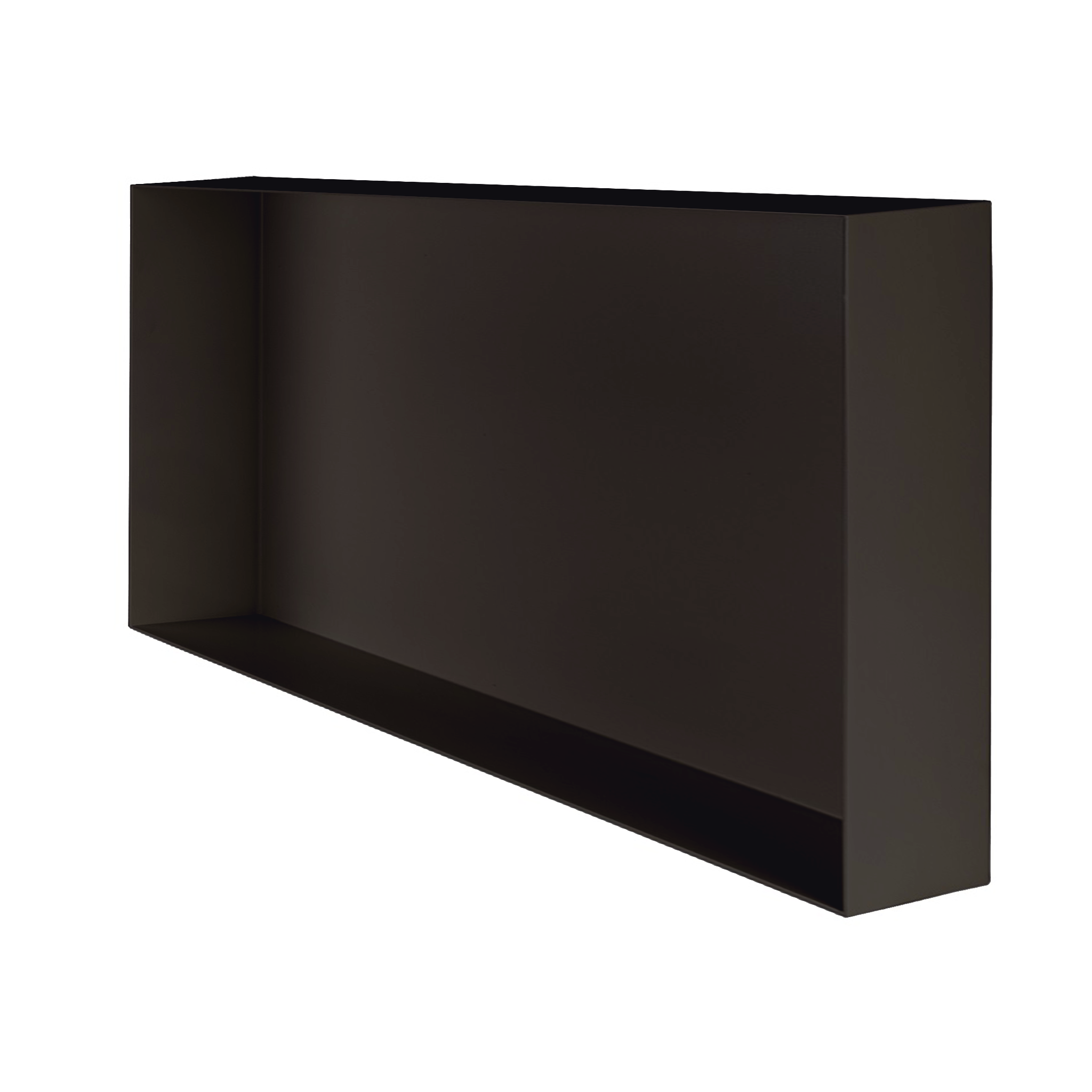 Valli Home – V-Box, Nicchia portaoggetti in Metallo smaltato color Grigio Scurissimo KK73, Misura 30X60 P. 10 cm – V-BOX.MLLO.30X60.73