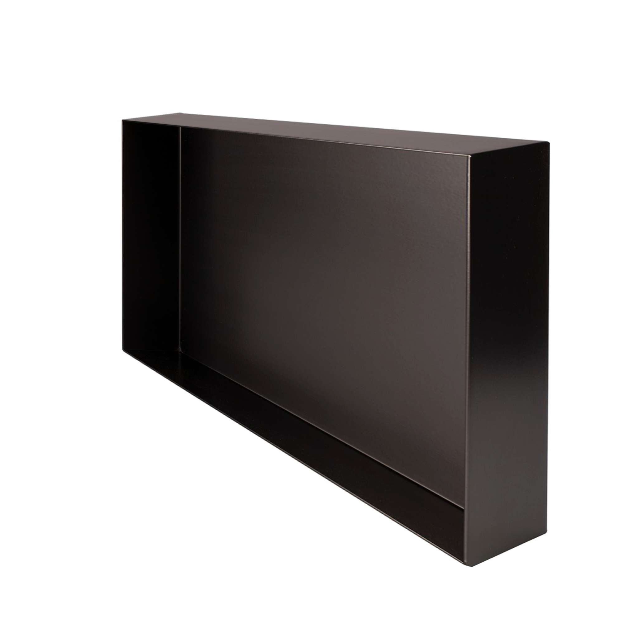 Valli Home – V-Box, Nicchia portaoggetti in Metallo smaltato color Nero, Misura 30X60 P. 10 cm – V-BOX.MLLO.30X60.NR