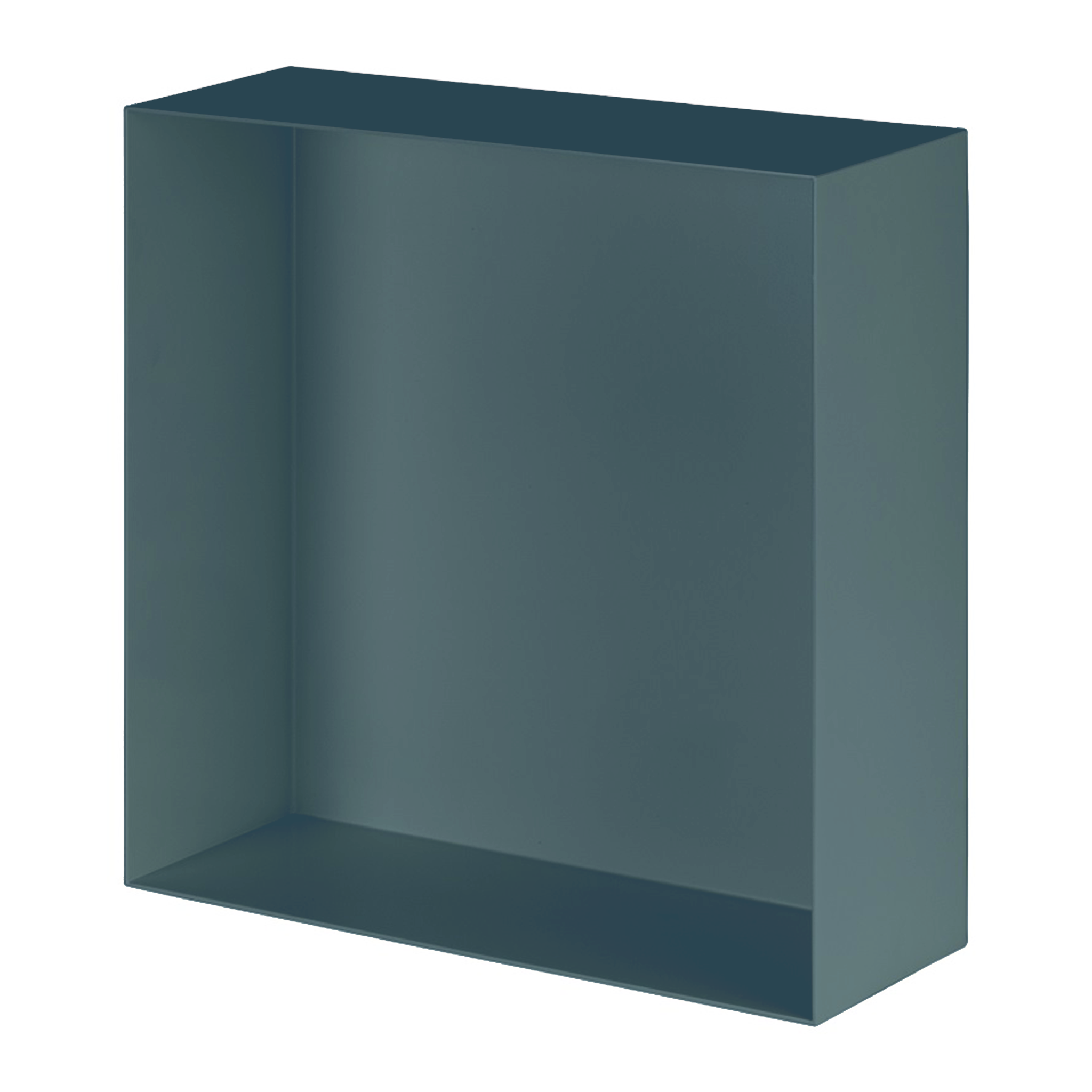 Valli Home – V-Box, Nicchia portaoggetti in Metallo smaltato color Blu KK29, Misura 40X40 P. 10 cm – V-BOX.MLLO.40X40.29