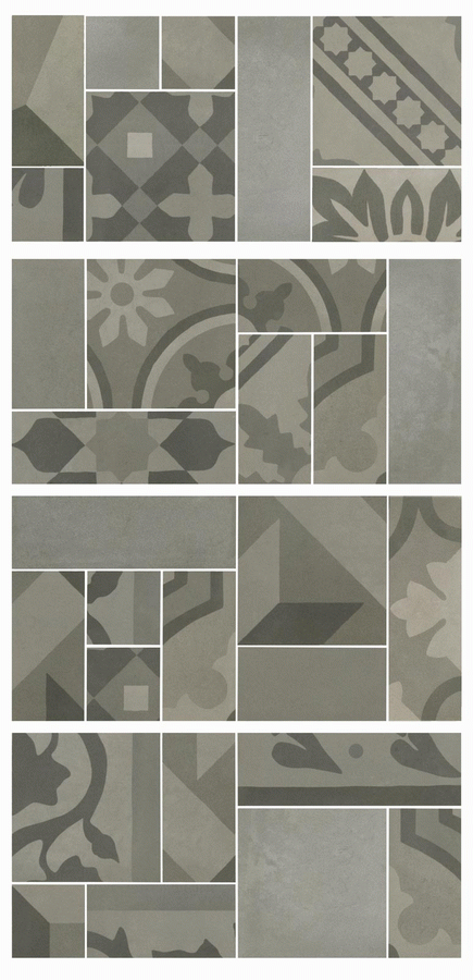 Marazzi – D_Segni Blend Grigio Mosaico 19×38 Non Rettificato Naturale Sp. 10 mm, 0,29 Mq – M8WL