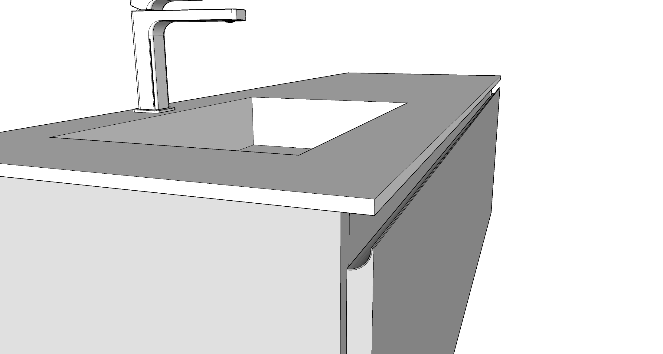 Modulnova – Composizione Sospesa serie Light dim: L. 150 cm, H. 45 cm, P. 50,5 cm, finitura Laccato Lucido, Colore Nero – 1242_22_LAL_150_LNE