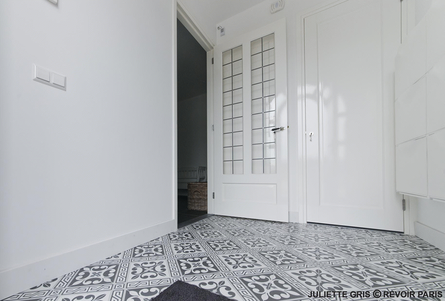 Revoir Paris – La Madeleine Decoro Juliette Gris 20×20 Non Rettificato Matt Sp. 8 mm – VVS2020_011