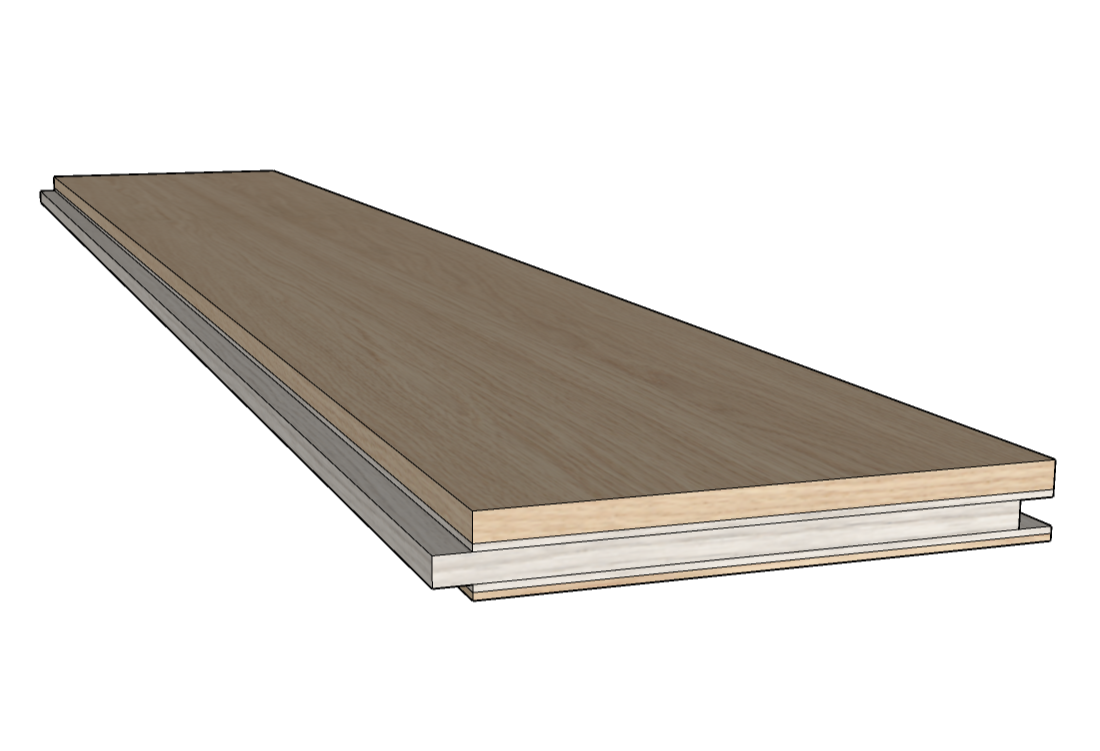 Unikolegno – Parquet Prefinito 2 strati, essenza Rovere Elite Rustico TYPE, finitura EVO stone effetto bordi consumati, spessore 11 mm, larg. 190-200 mm lung. 2500-1200 mm (strato nobile 4 mm) – PRROVSTEVLOF8ROP2
