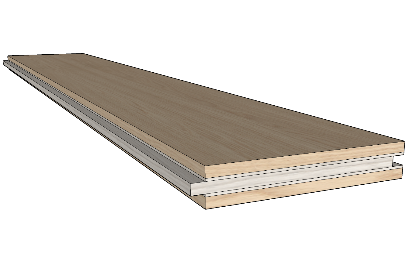Unikolegno – Parquet Prefinito 3 strati, essenza Rovere Thermo 175° Foresta LARGE, finitura Naturale piallato a mano spazzolato, spessore 15 mm, larg. 135-150-195 mm lung. 2500-1200 mm (strato nobile 4 mm) – PRROVPINASX272