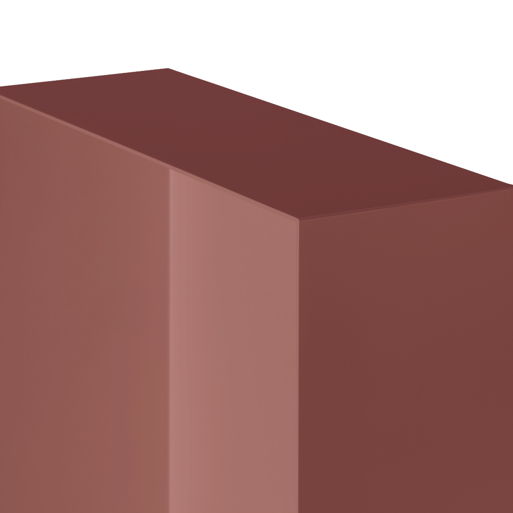 Valli Home – V-Box, Nicchia portaoggetti in Metallo smaltato color Rosso KK114, Misura 30X60 P. 10 cm – V-BOX.MLLO.30X60.114