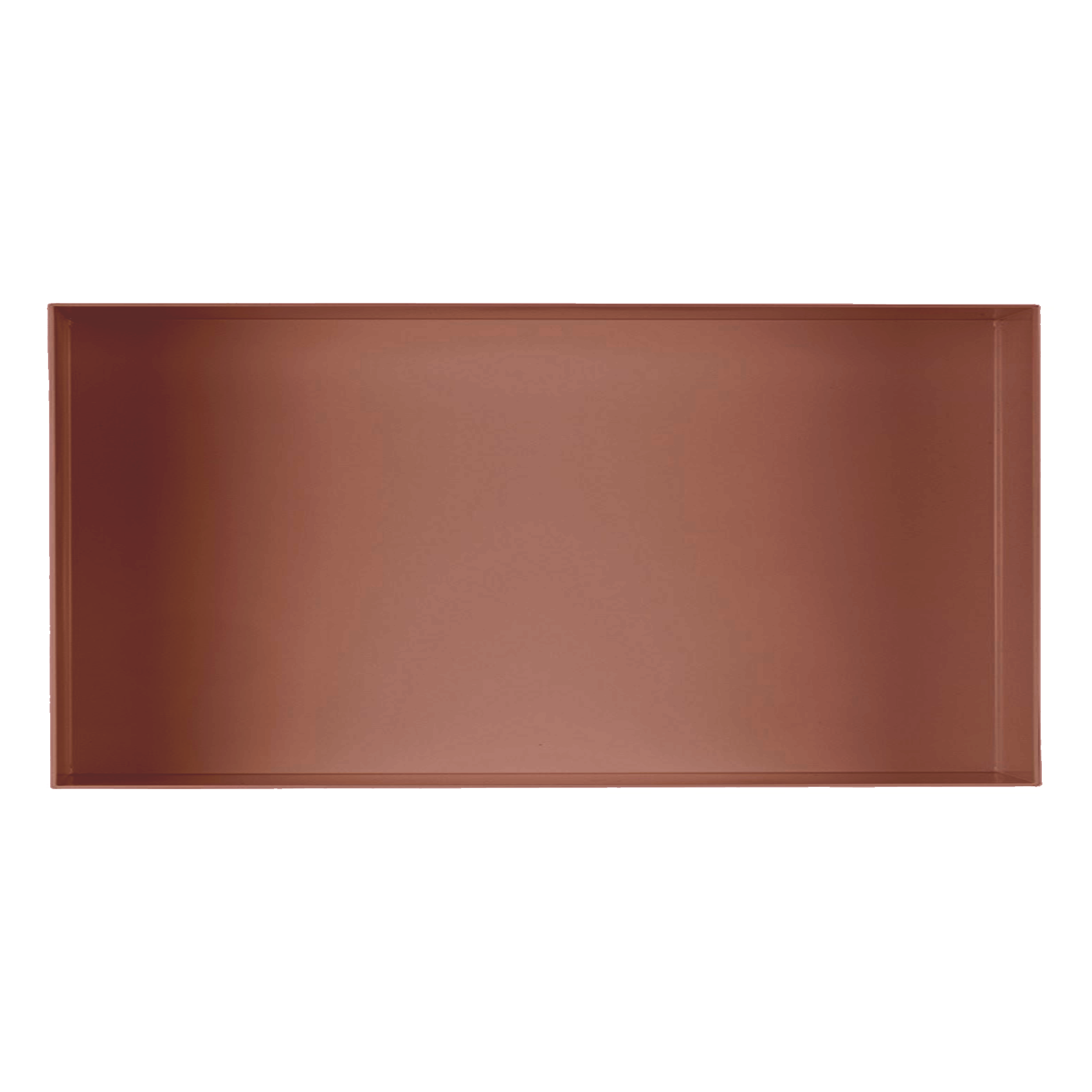 Valli Home – V-Box, Nicchia portaoggetti in Metallo smaltato color Rosso KK114, Misura 30X60 P. 10 cm – V-BOX.MLLO.30X60.114