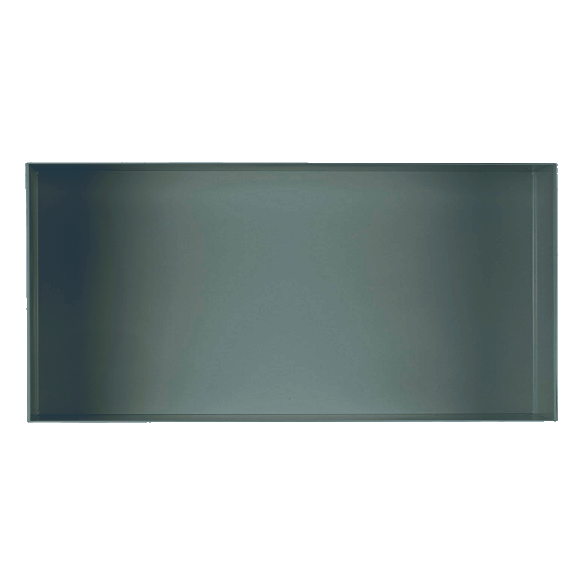 Valli Home – V-Box, Nicchia portaoggetti in Metallo smaltato color Blu KK29, Misura 30X60 P. 10 cm – V-BOX.MLLO.30X60.29