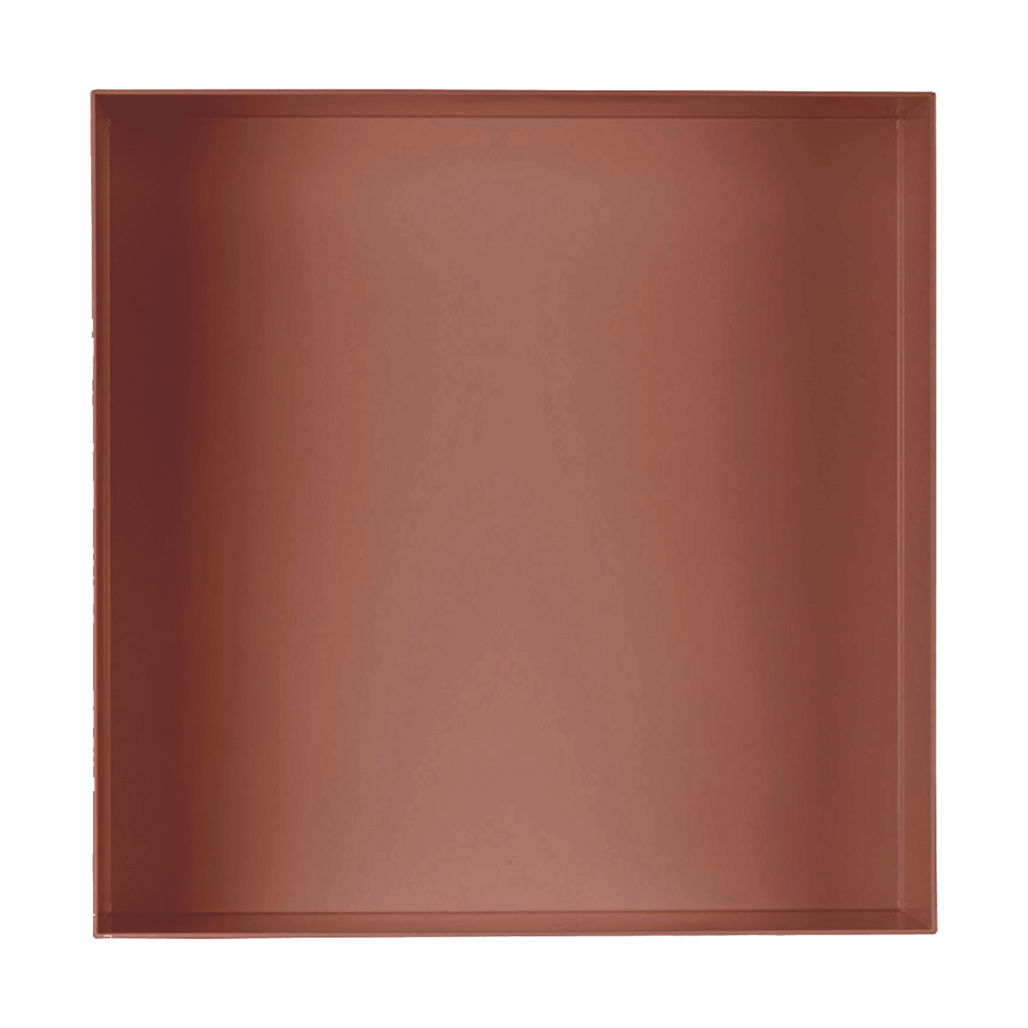 Valli Home – V-Box, Nicchia portaoggetti in Metallo smaltato color Rosso KK114, Misura 40X40 P. 10 cm – V-BOX.MLLO.40X40.114