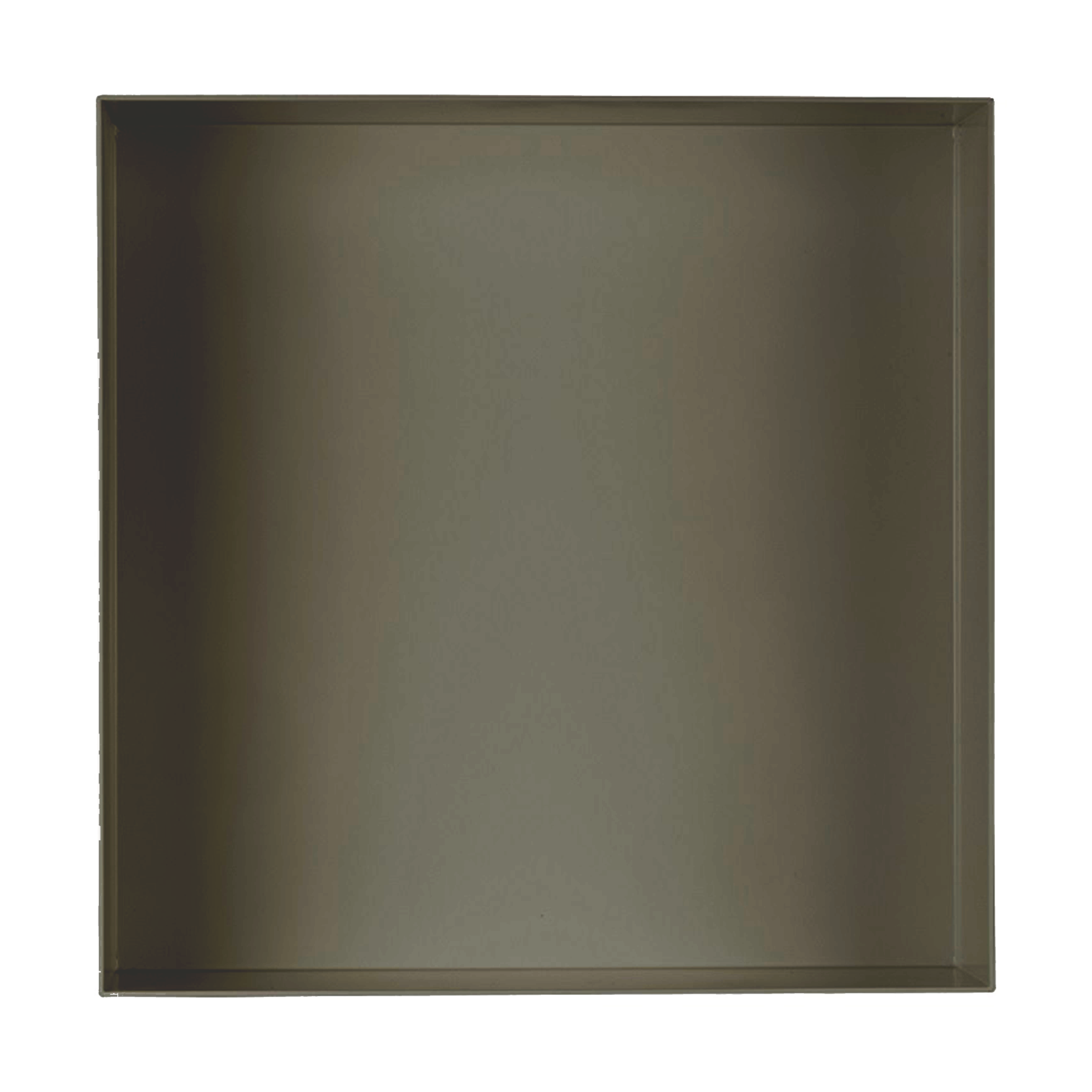 Valli Home – V-Box, Nicchia portaoggetti in Metallo smaltato color Grigio Scuro KK71, Misura 40X40 P. 10 cm – V-BOX.MLLO.40X40.71