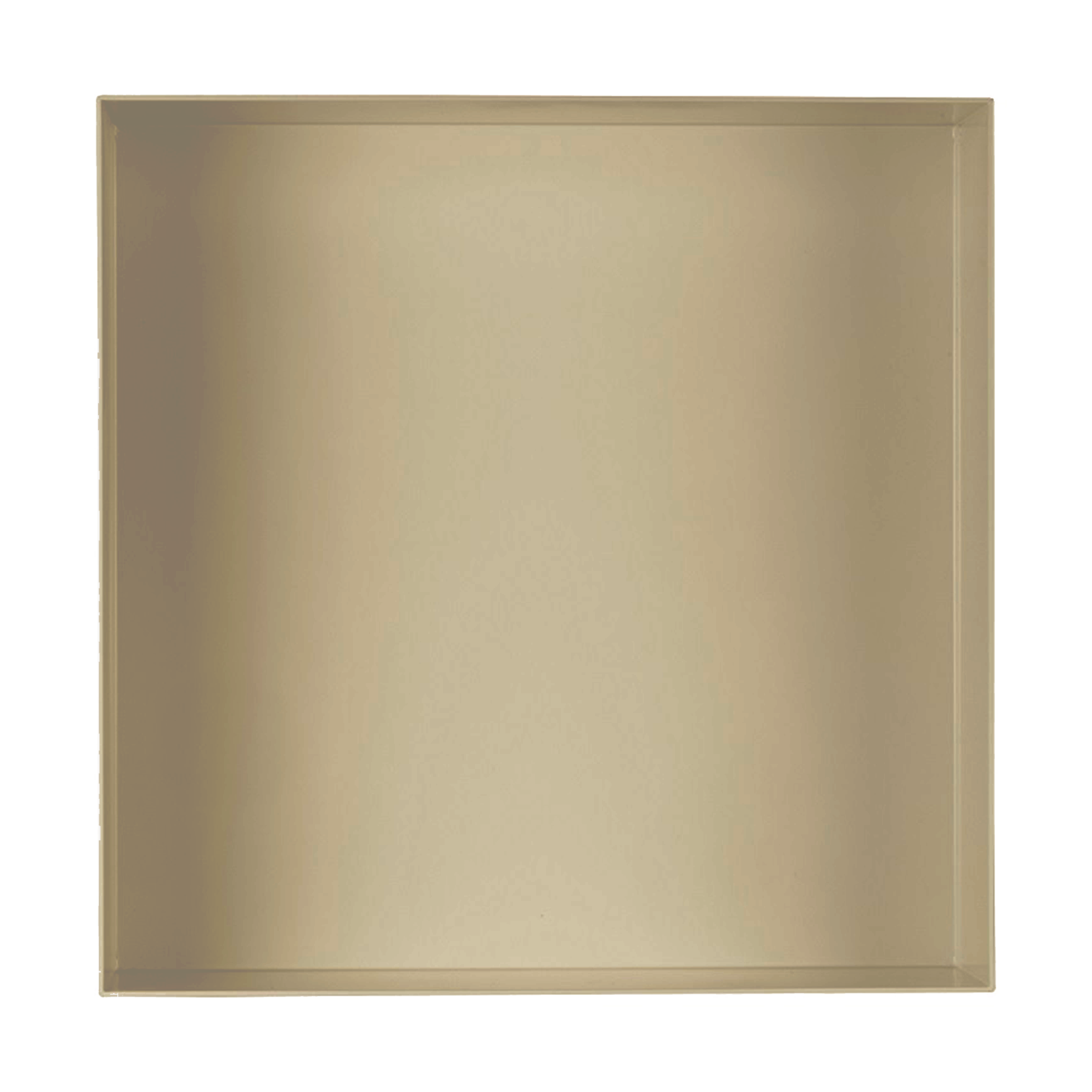 Valli Home – V-Box, Nicchia portaoggetti in Metallo smaltato color Beige KK90, Misura 40X40 P. 10 cm – V-BOX.MLLO.40X40.90